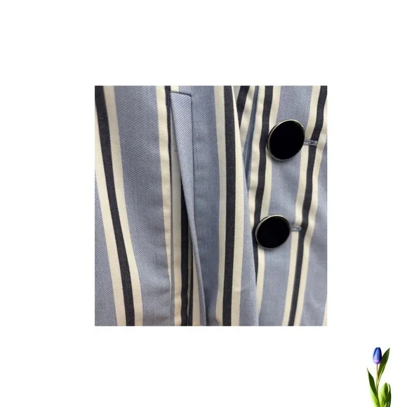 Karl Lagerfeld Designer Pants Nautical Striped Blue and White NO size I think L - Picture 4 of 8